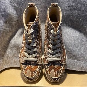 RARE Python Louboutin Rantus Orlato Sneaker 41
